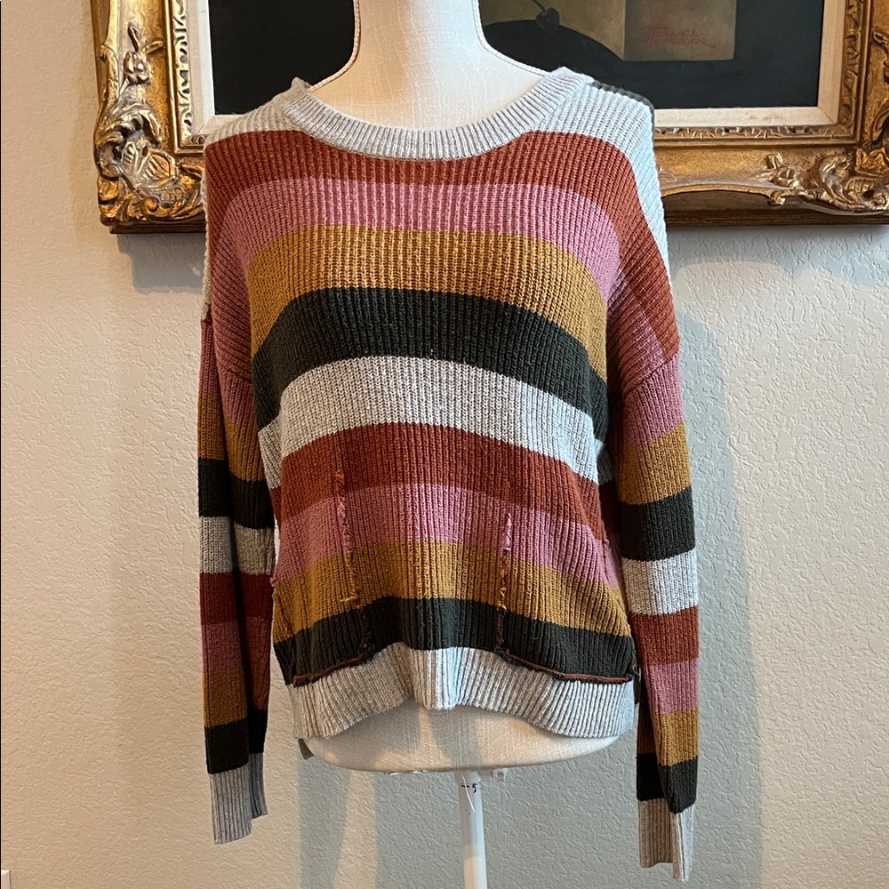 Madewell Women's Colorful Striped Sweater